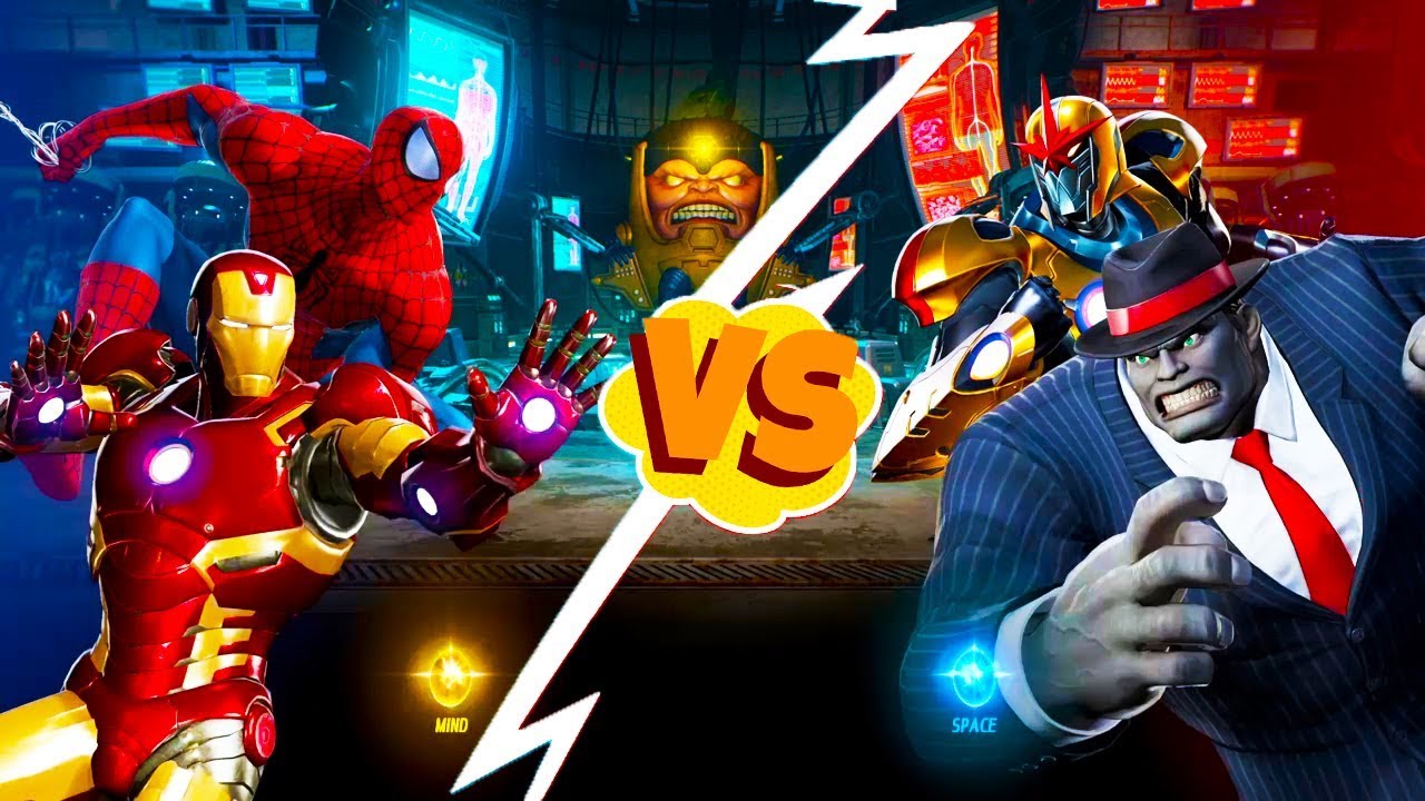 Spider Man con Iron Man VS Hulk e Nova