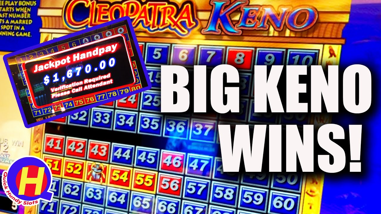 4-Card KENO Jackpot! Plus BIG Cleopatra KENO Wins! #KENONATION