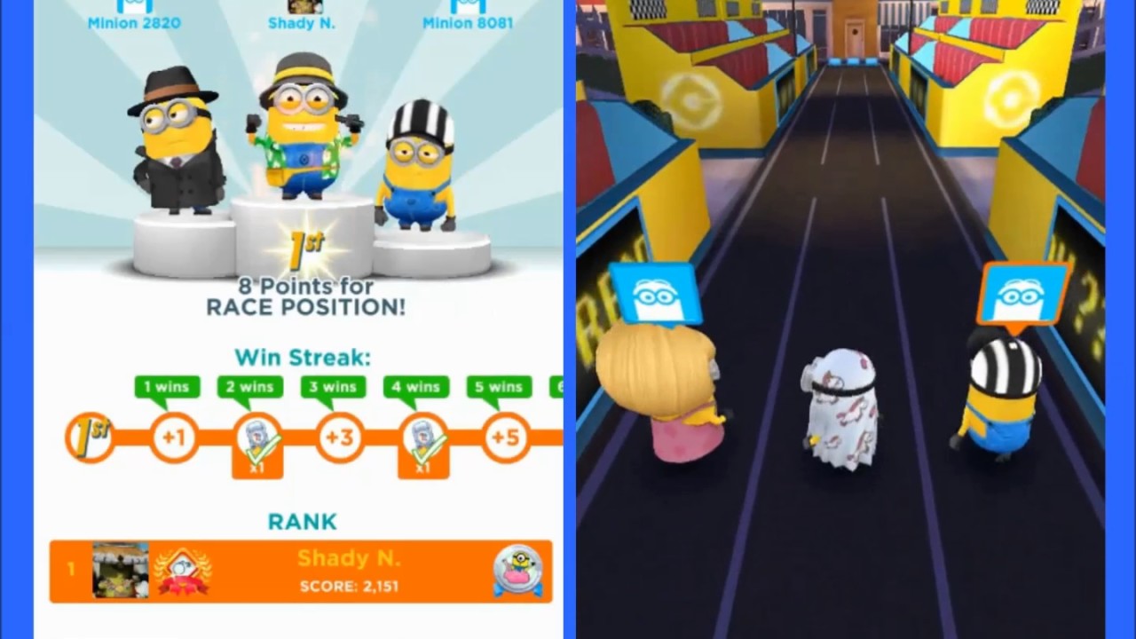 Despicable Me Minion Rush - Minion Races Versus #22 - Tourist vs Ghost