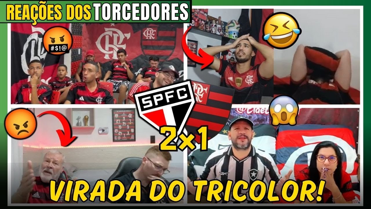 REAÇÕES DOS FLAMENGUISTAS FURIOSOS COM DERROTA DE VIRADA! SÃO PAULO 2x1 FLAMENGO