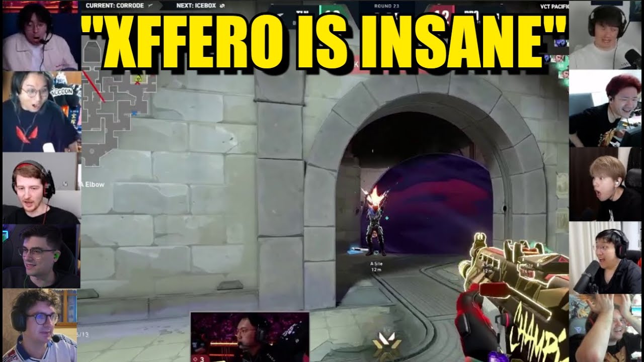 Valorant pros/streamers react to RRQ Xffero's INSANE 1v3 CLUTCH against TALON