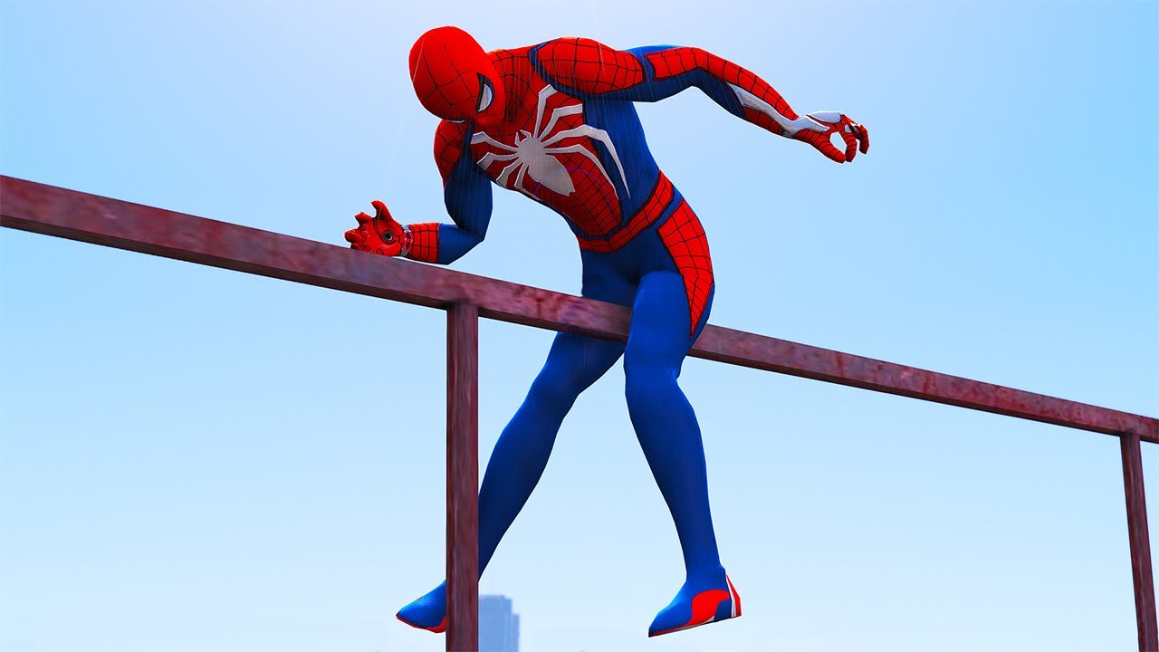 GTA 5 SPIDERMAN Ragdolls & Parkour Fails Episode 01 (Euphoria Physics)