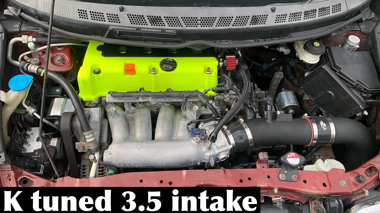 K tuned 3.5 cold air intake/install fa5 civic si 8th gen civic si