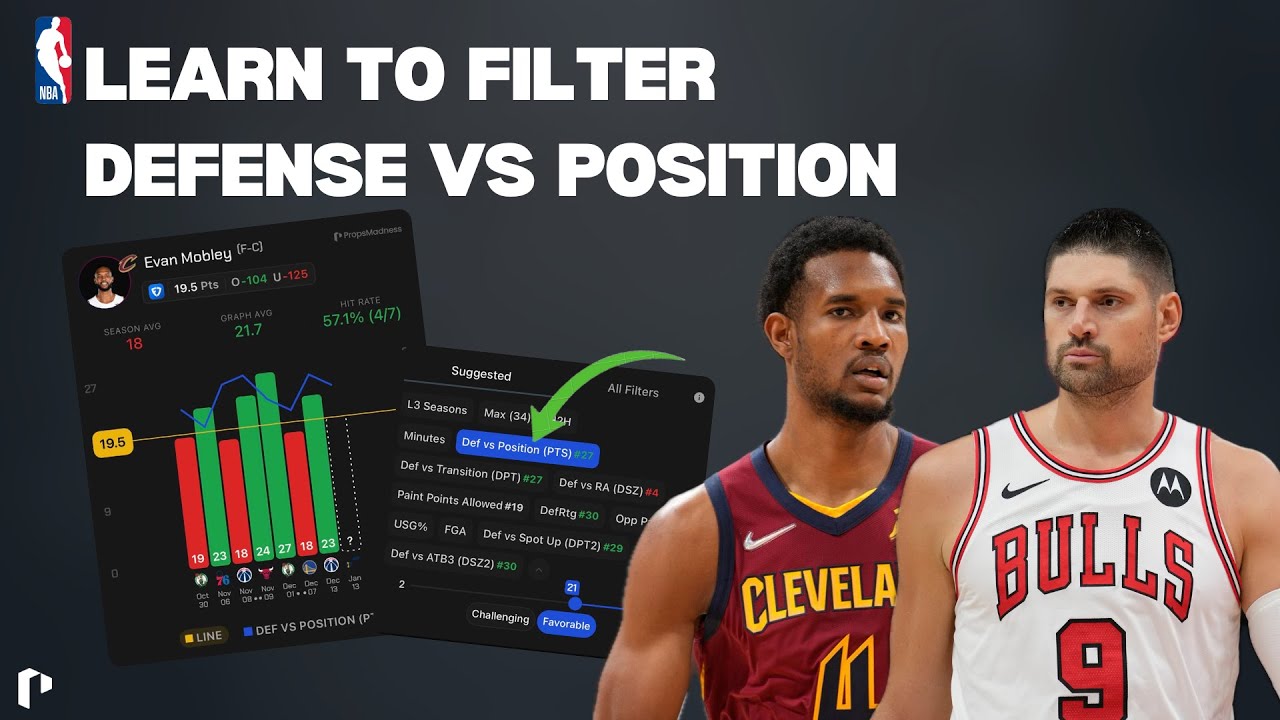 Defense vs Position | PropsMadness Tutorials