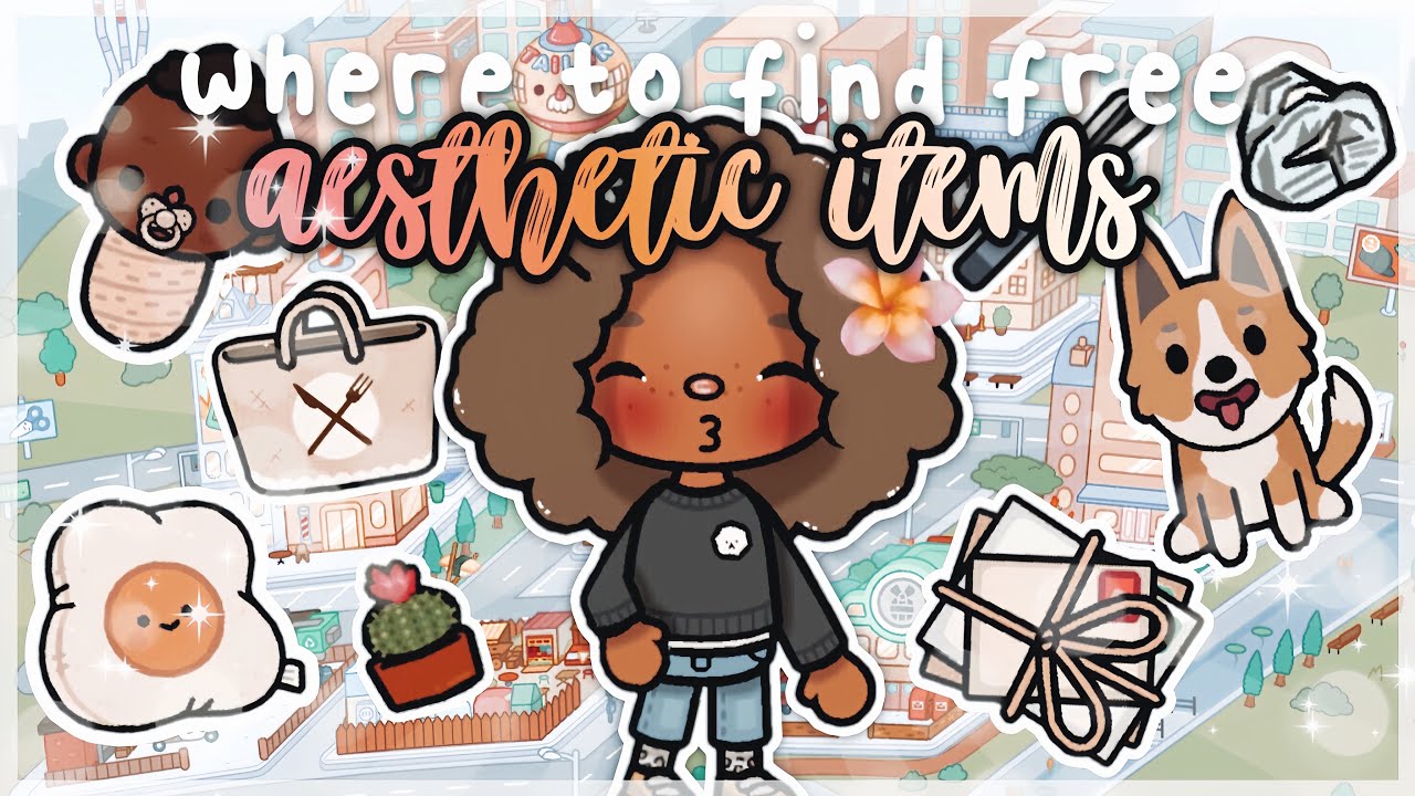 Where to find *FREE* Aesthetic Items! 🌷🫧 || *WITH VOICE 🔊* || Toca Life World 🌎