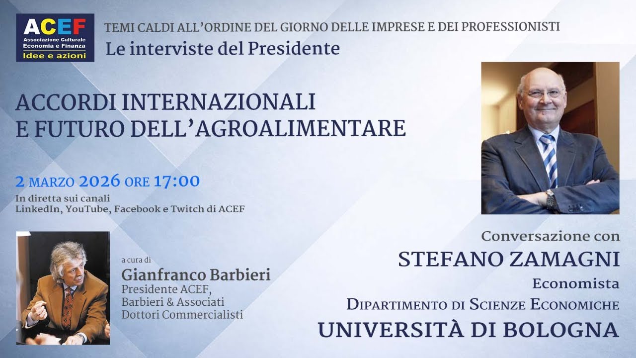 Conversazione con il prof. Stefano Zamagni, Economista