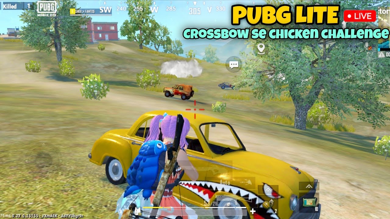 PUBG LITE LIVE | CROSSBOW SE CHICKEN CHALLENGE 😳 SOLO VS SQUAD FULL INTENSE GAMEPLAY