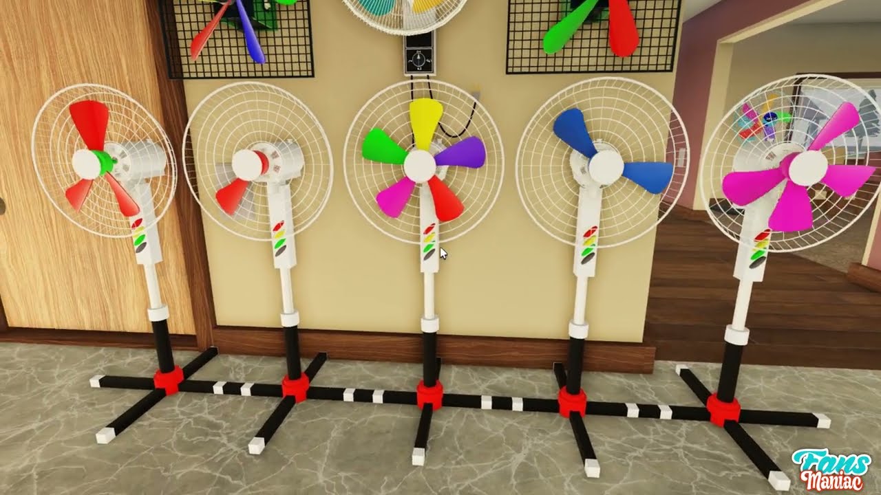 Wobbly Wall Fan With Cool Rainbow Propeller Motif is Very Beautiful When it Rotates | Roblox