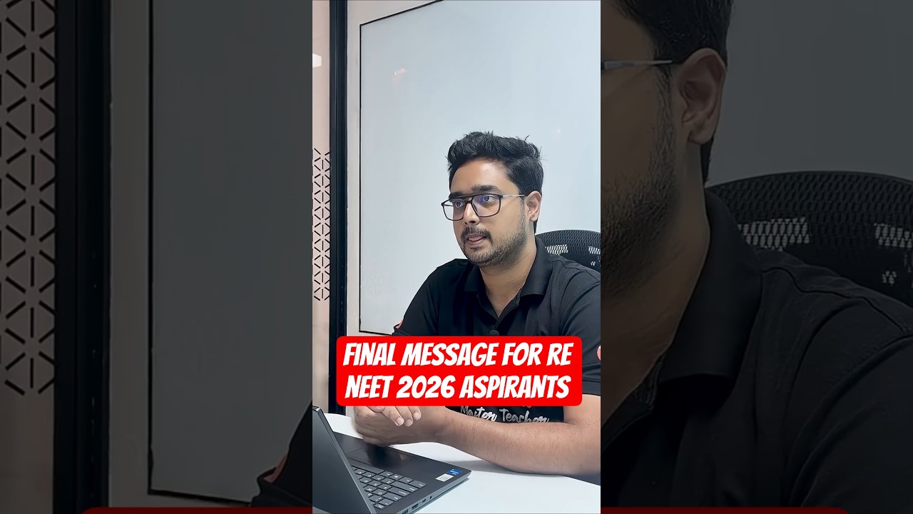 One last message by Ajay sir for RE-NEET 2026 aspirants #shorts #vedantutelugu