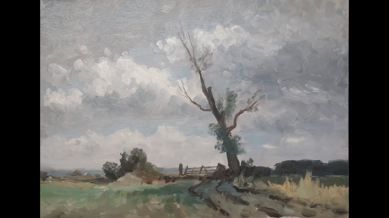 Oil painting study from the painter Edward Seago.