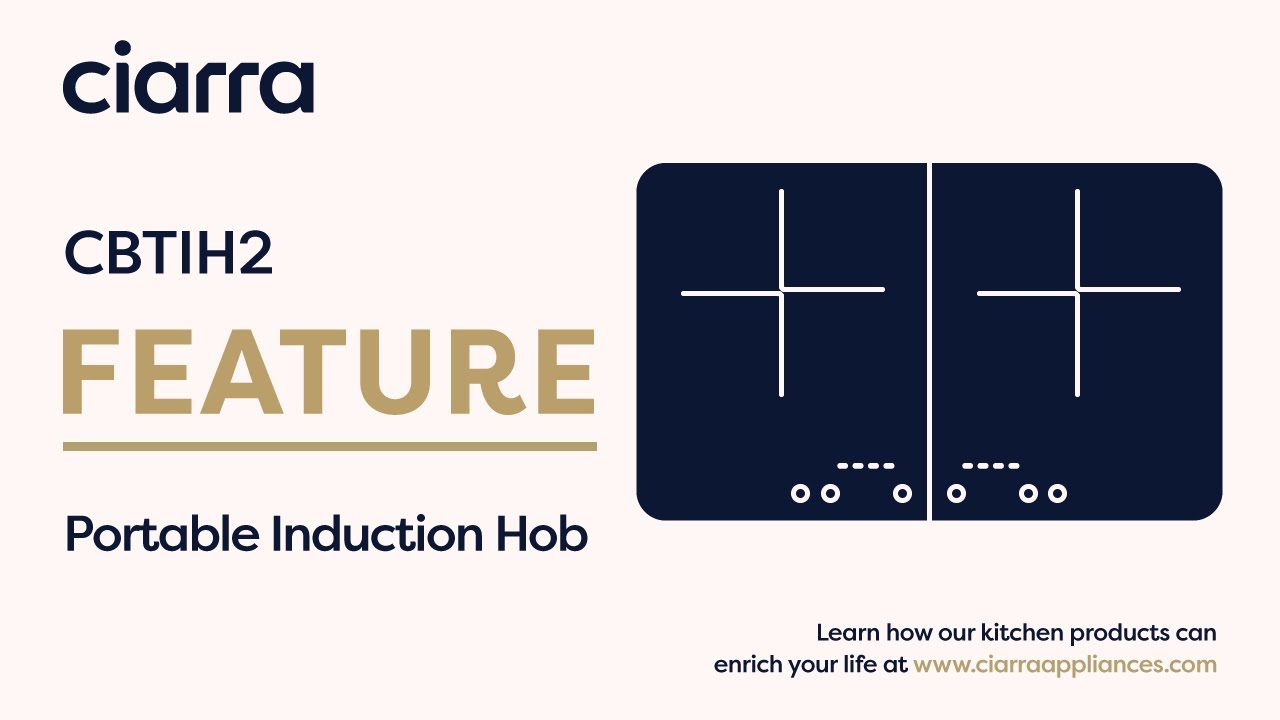 Portable Double Induction Hob with Touch Control CBTIH2 & CUTIH2//Feature