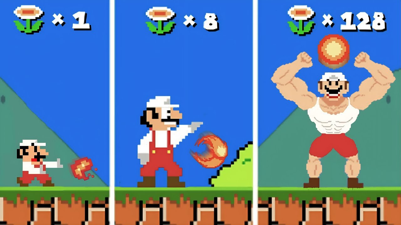 Mario Wonder but every Seed makes Mario STRONGER.. | Super Mario Bros. Wonder | Game Animation