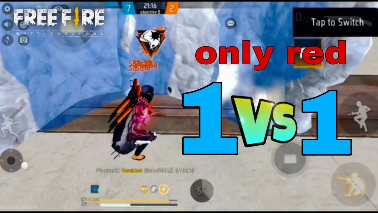 Only Red Color Challenge 🔴 1vs1 Battle | Free Fire MAX Epic Headshots 🔥