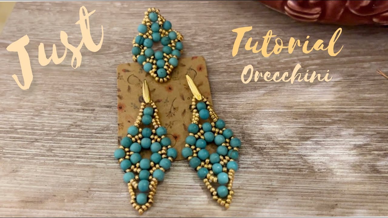 Orecchini Just con perle o cipollotti #orecchini#principianti#cipollotti