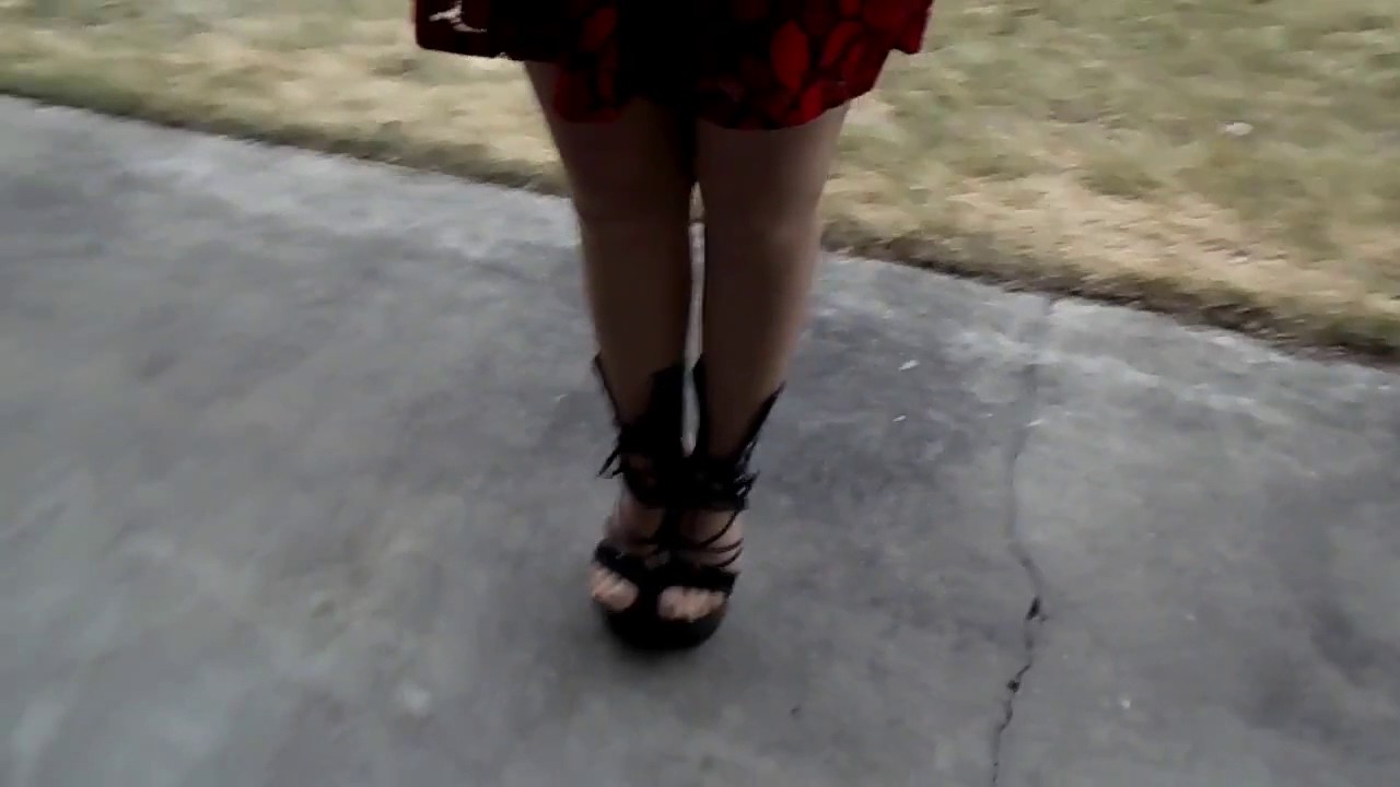 Pantyhose and Platform Heels at the Park