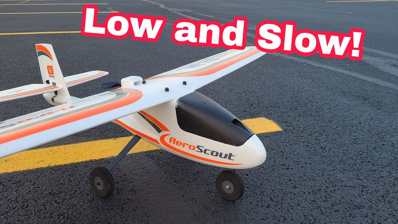 Низко и медленно с HobbyZone Aeroscout S 1,1 м! (ПРЯМОЕ ВРЕМЯ) Я летаю на радиоуправляемых самолё...
