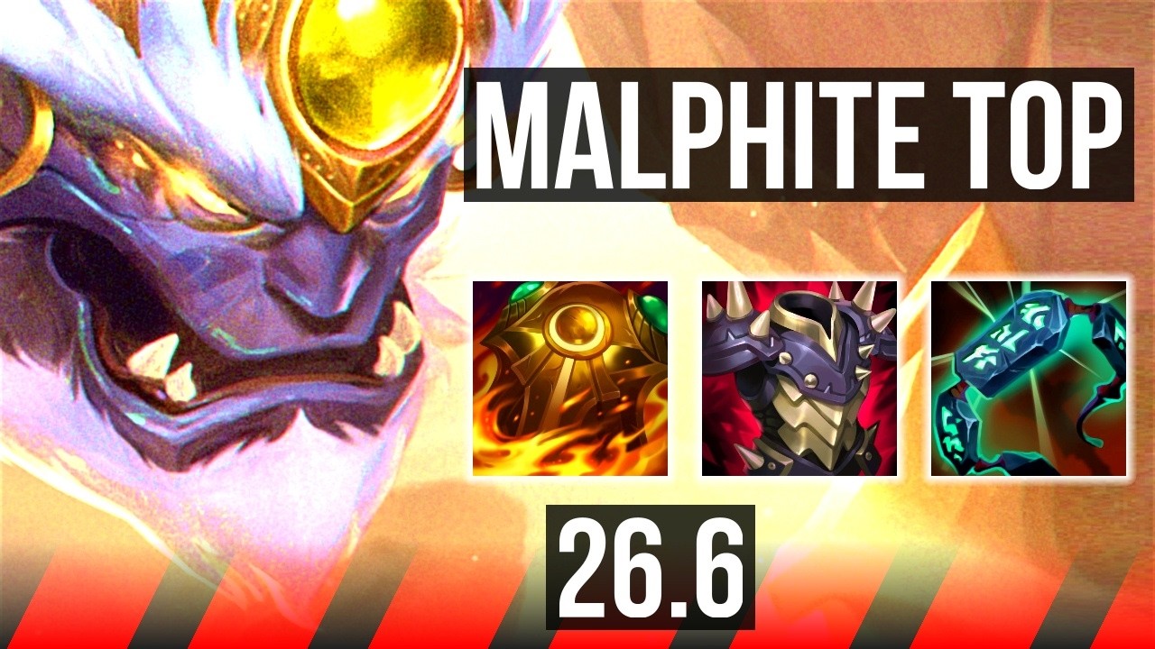 MALPHITE vs ZAAHEN (TOP) | Good KDA: 6/1/5 | KR Master | 26.6