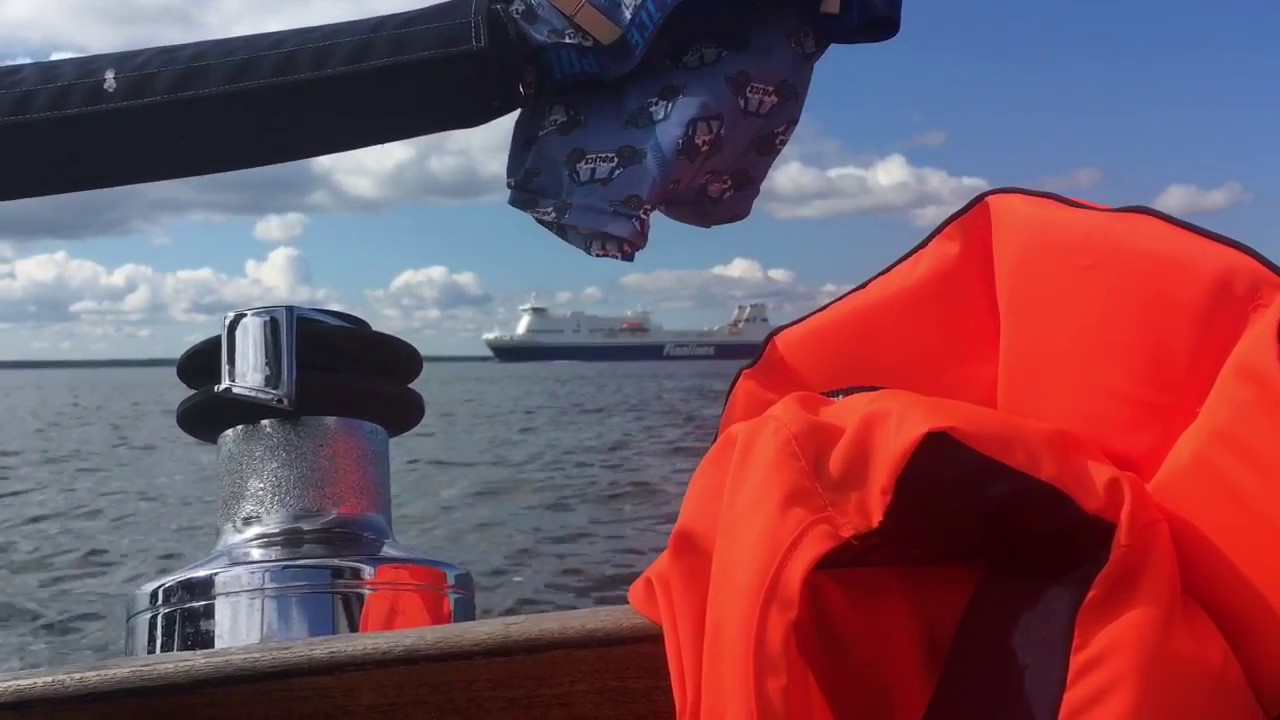 Sailing a Vindö 40 in the Aland archipelago.