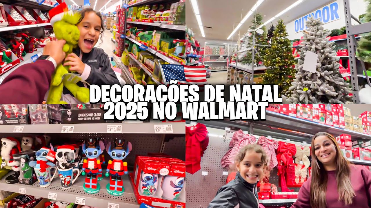 TOUR PELAS DECORAÇÕES DE NATAL MAIS LINDAS DO WALMART
