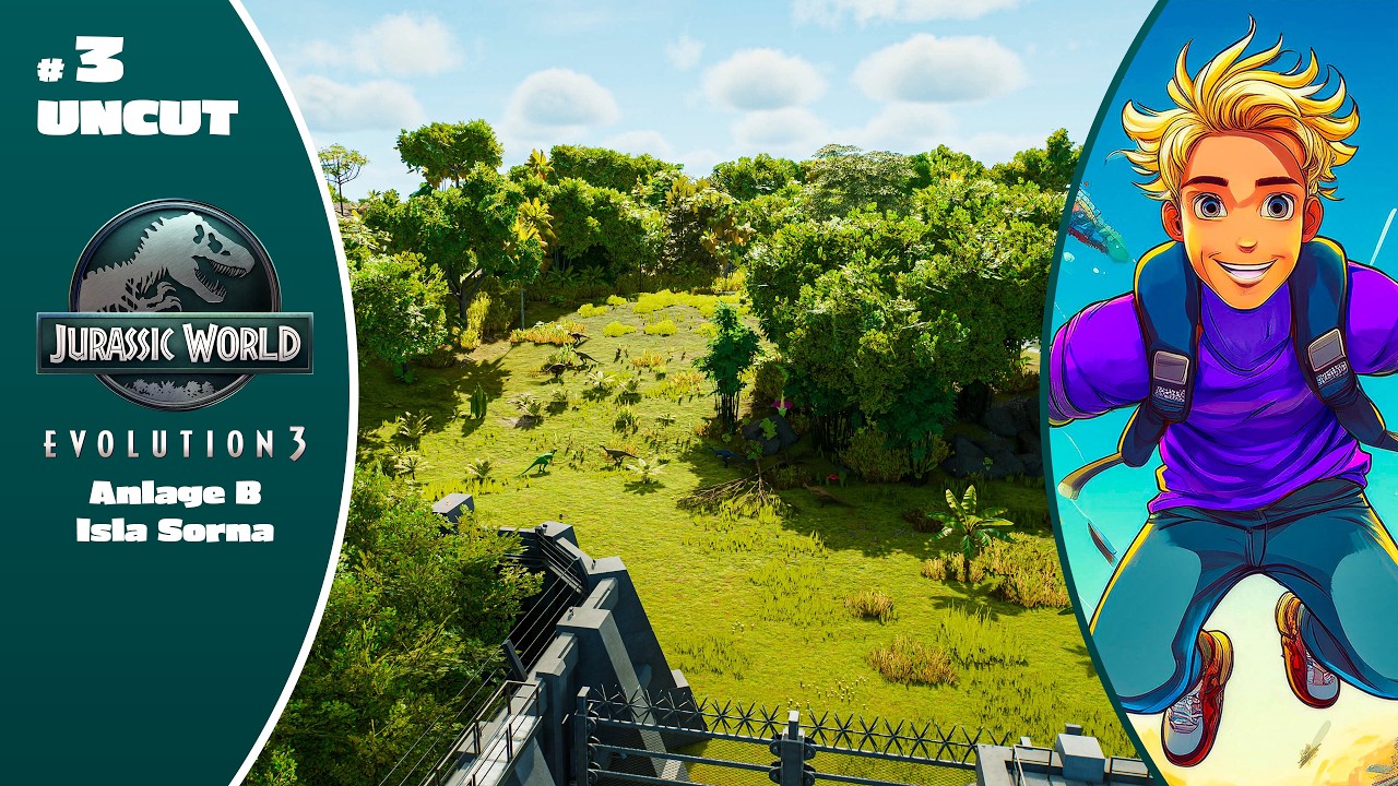 Anlage B – Isla Sorna #3 UNCUT – Flüsse, Seen & erste Landschaftsformen | Jurassic World Evolution 3