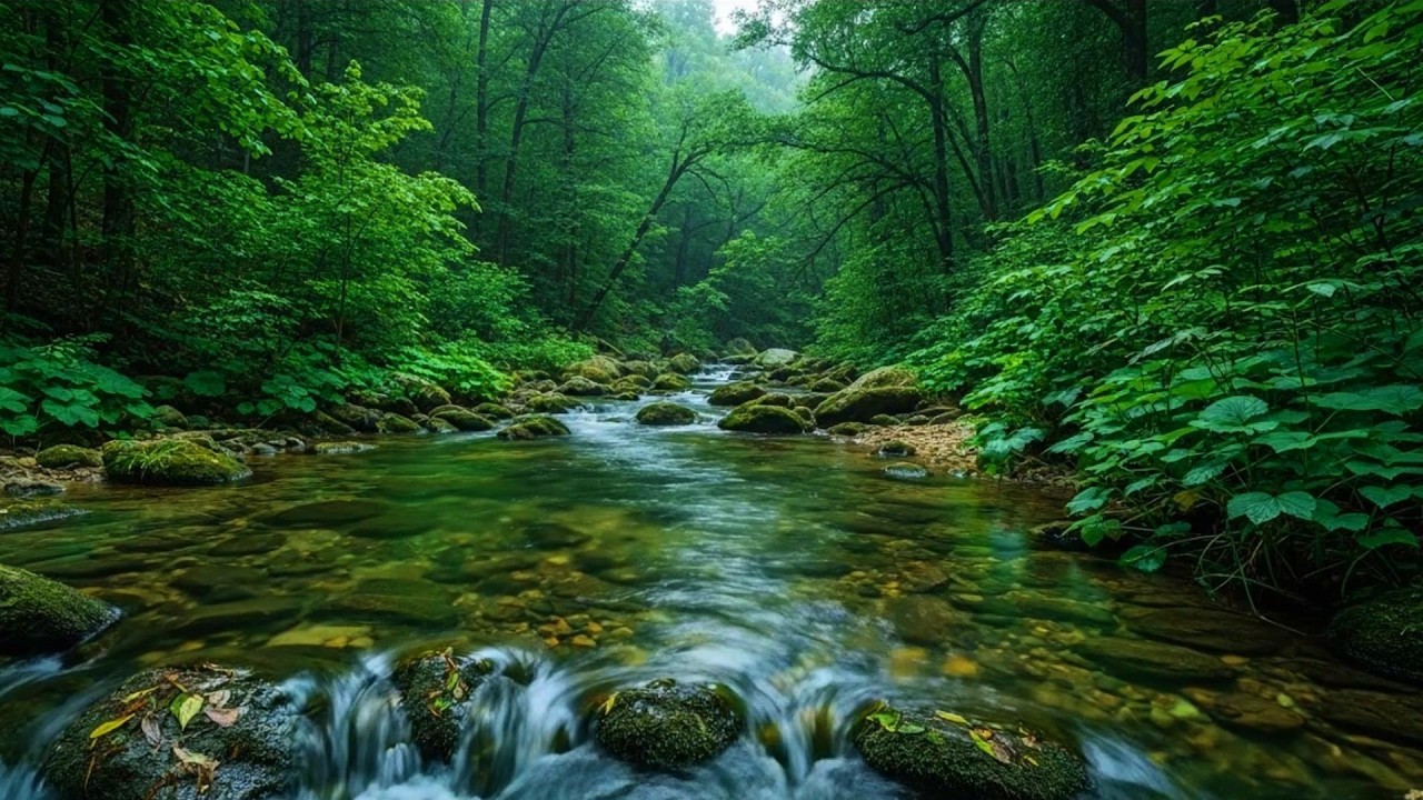 Relaxing Nature Sounds | River Flow and Birds for Calm & Deep Relaxation