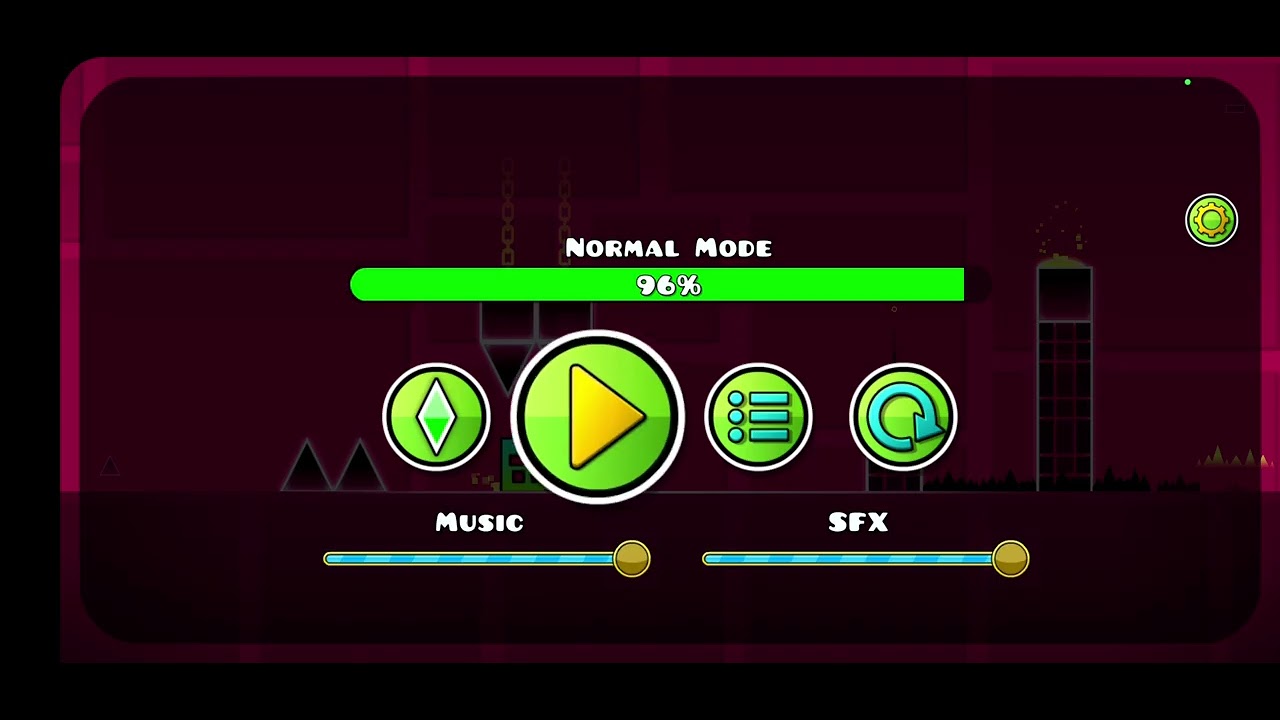 Playing geo dash