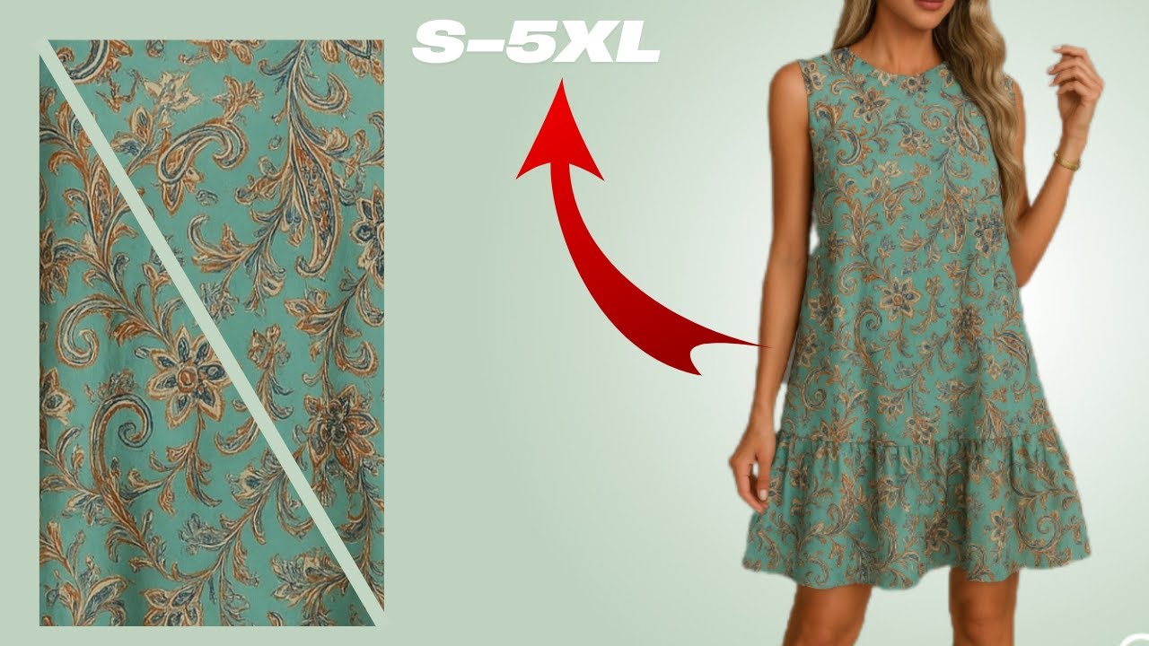 Ultra Easy Dress Cutting & Sewing – Foolproof Method from a Clouted Style