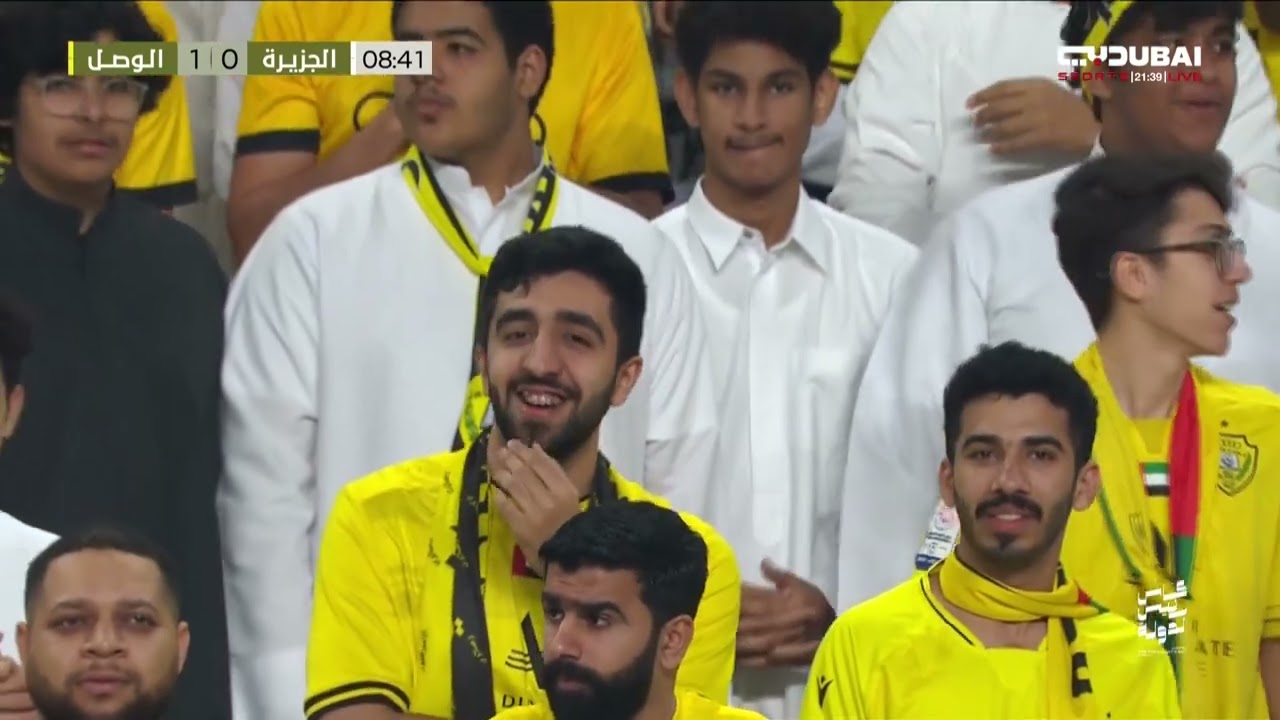 مباراة الوصل و الجزيرة