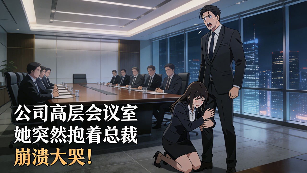 【動漫上新】🔥《打包愛情》豪門會議室突然上演修羅場，她竟當眾抱著總裁大腿哭！#動畫#逆襲#小說#動畫#智绘