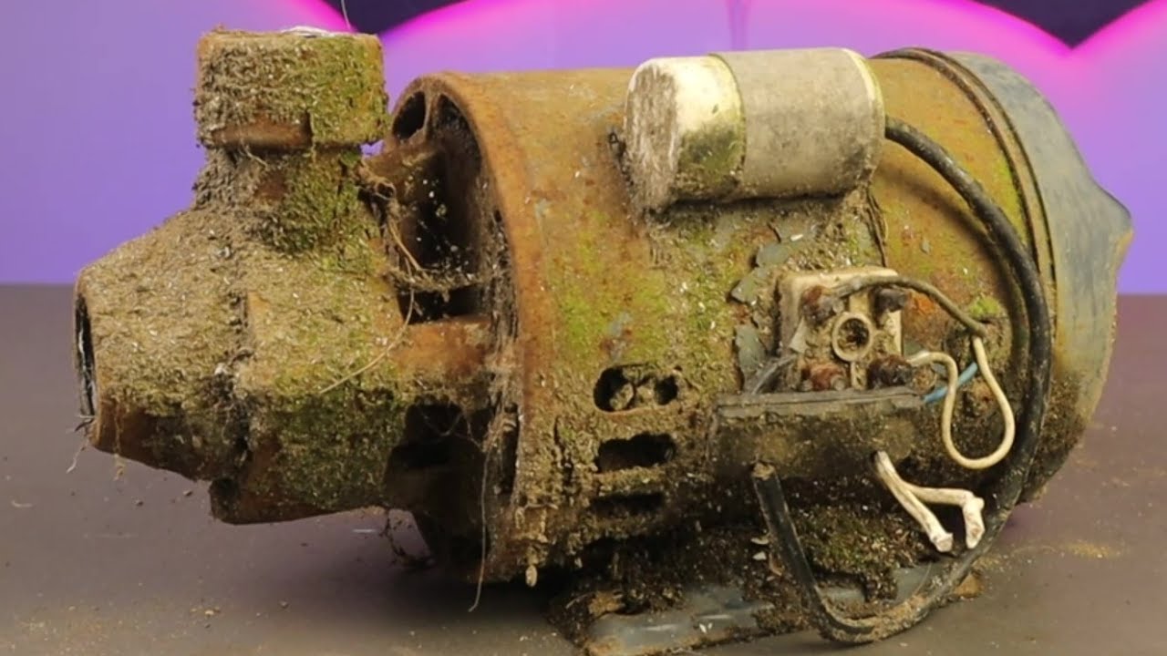 Restoration Electric Water Pump |  i restore the water pump to make a carpet washing machine