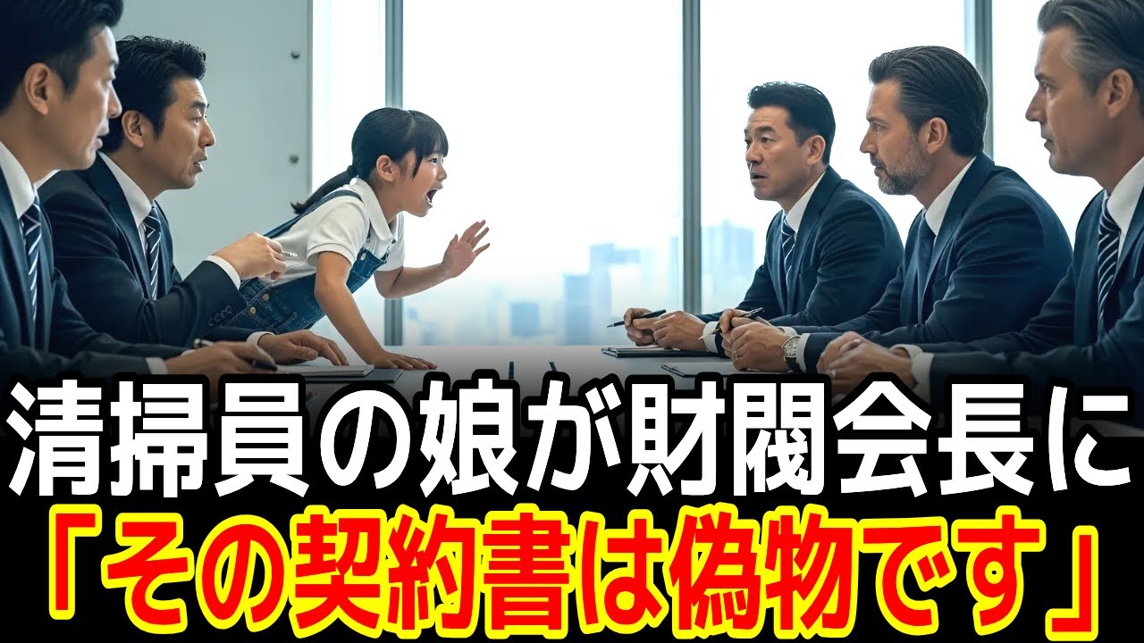 清掃員の娘が財閥会長に「その契約書は偽物です」|感動の実話|衝撃の逆転劇|人生ドラマ|