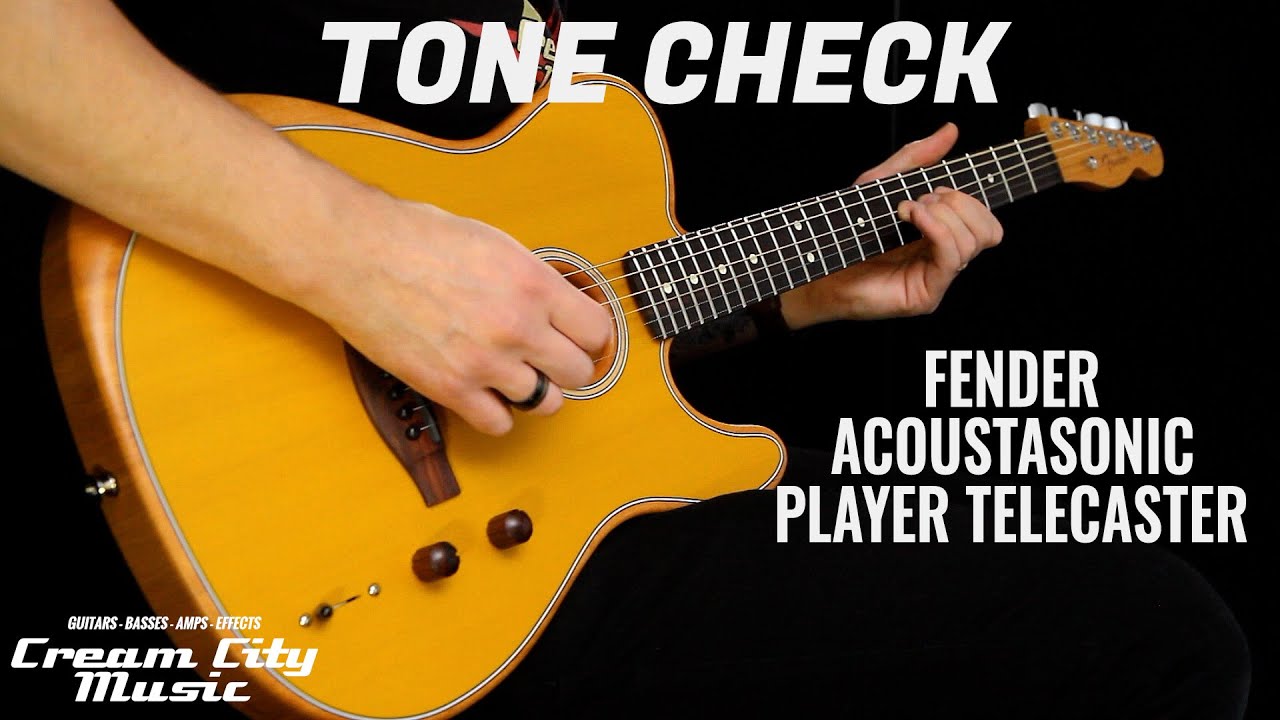 TONE CHECK: Fender Acoustasonic Player Telecaster Demo | No Talking