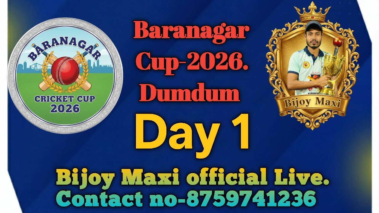 Baranagar Cup..2026. Baranagar. For live contact -8759741236
