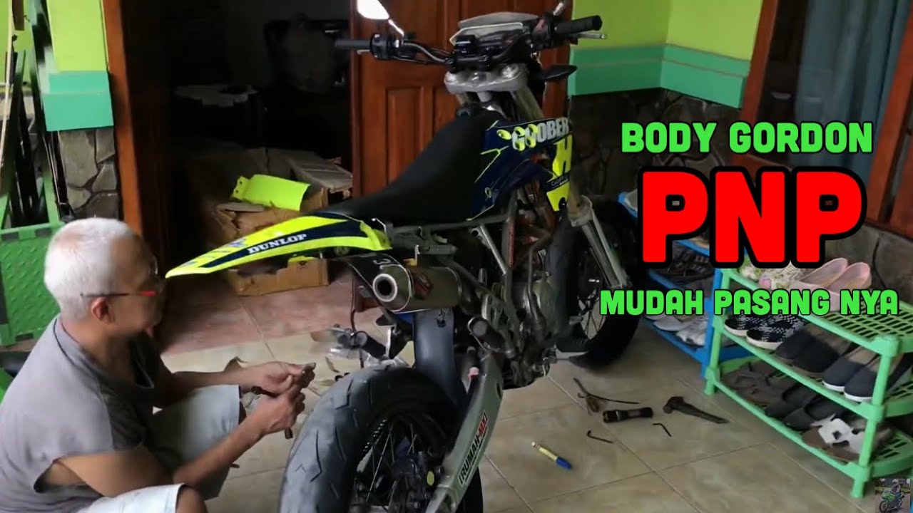 Pasang Body Gordon di KLX 150s