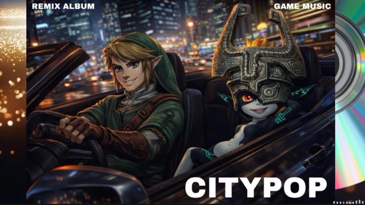 【CITYPOP】ZELDA -Twilight Princess remix soundtrack 🌃トワイライトプリンセスBGM《作業用BGM》🌃