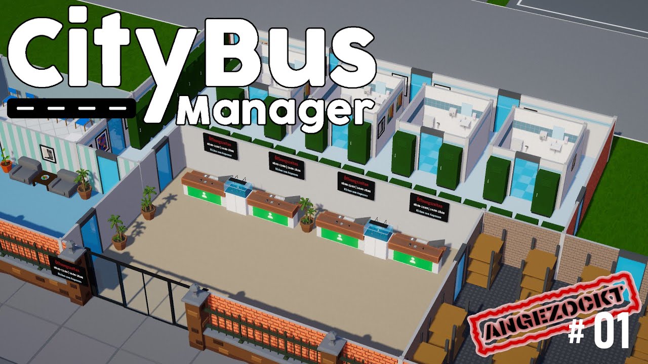 City Bus Manager #01 🚌 Das Depot einrichten #angezockt #deutsch #citybusmanager