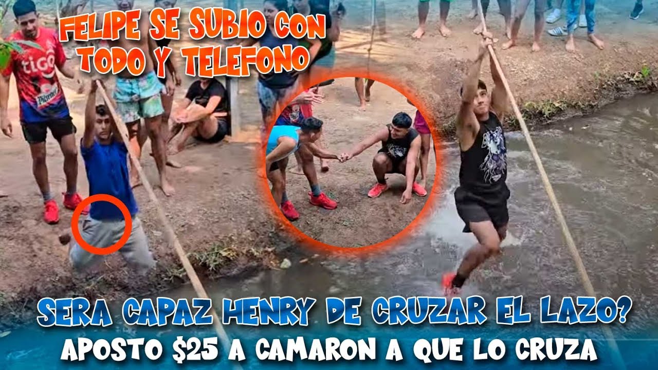 Nadie confía en Henry, todos apuestan a que no cruza. Felipe tiene que cruzar o mojara el teléfono