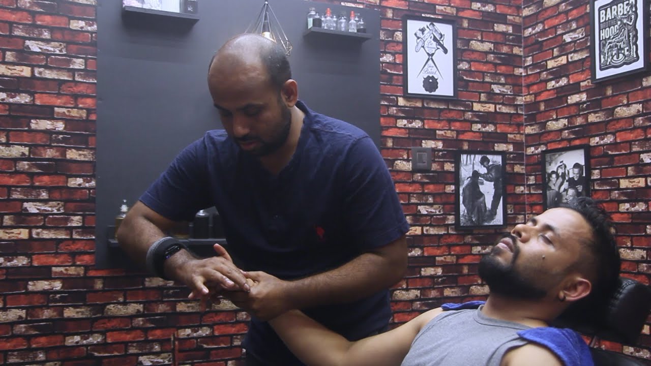 Reiki master Hot Mustard Oil Intense Head Massage and Cracking | Indian Massage