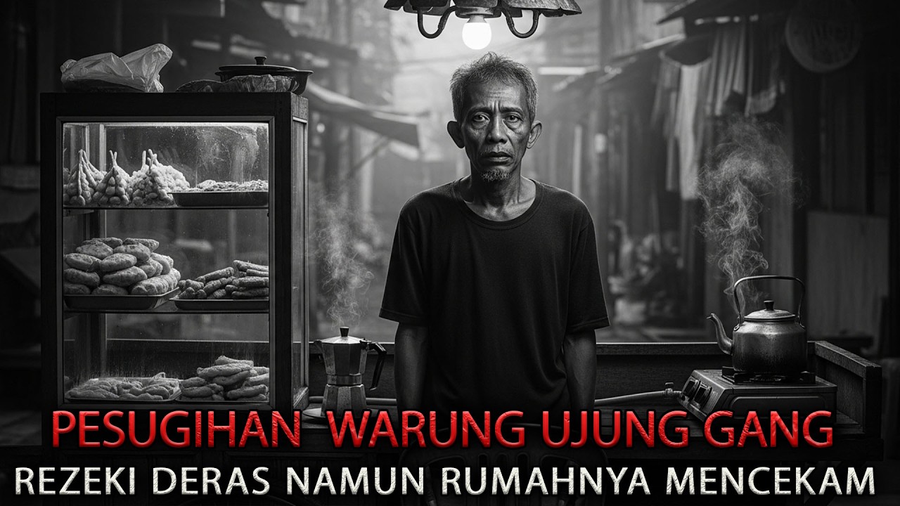 penjual gorengan dan kopi mengunakan pelaris.