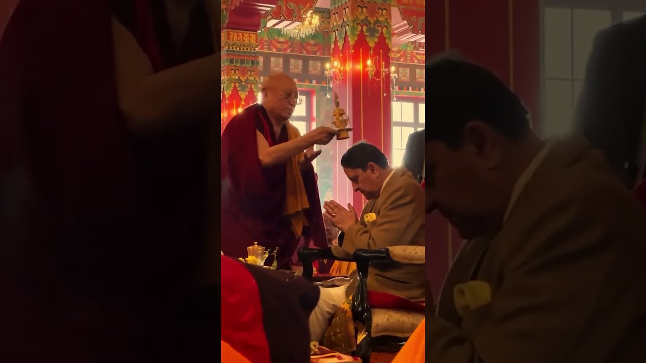The king Gyanendra also attended the opening ceremony of the Thousand Buddha Temple. #buddhatemple