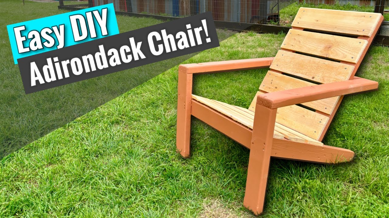 DIY Modern Adirondack Chair! | Easy $50+ PROFIT! | Free Plans!