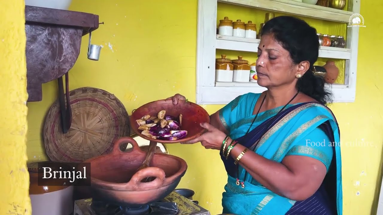 Jower Roti and brinjal masala curry || Village style  rotti making |   #villagelife #traditional
