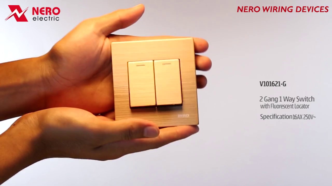 NERO WIRING DEVICES TITANIUM V101621-G (GOLD)