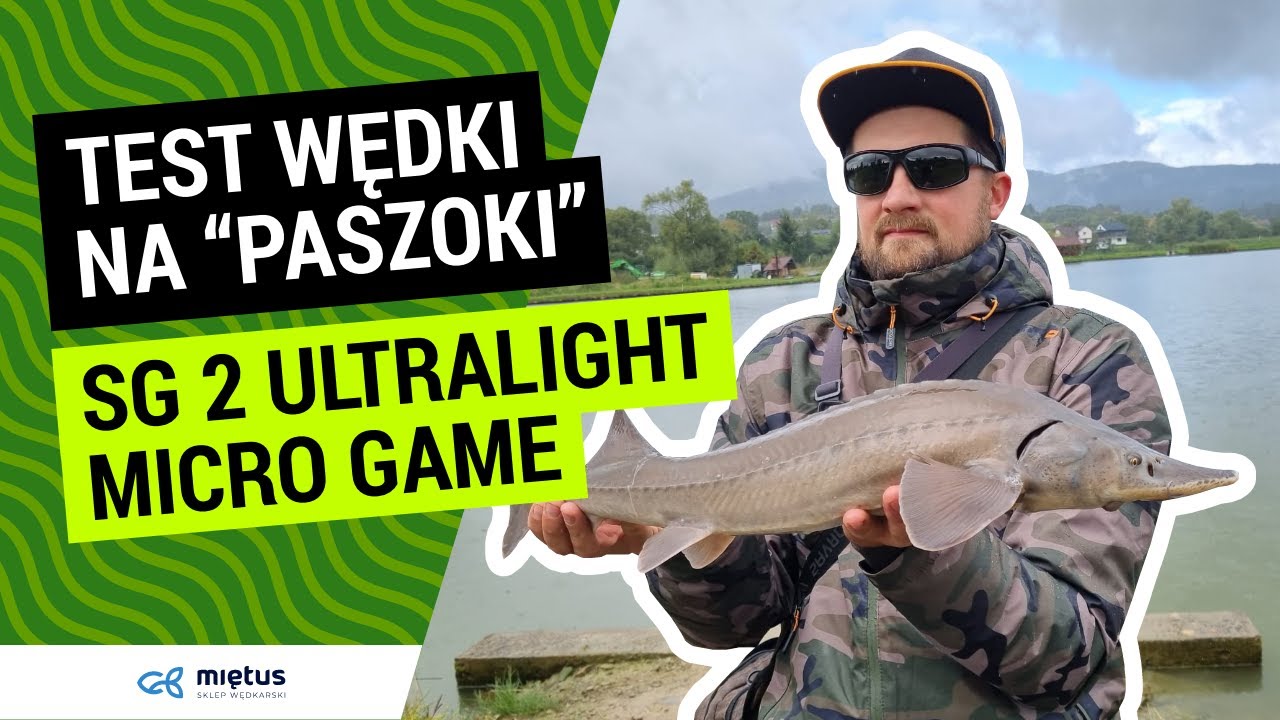 Jesiotr na Ultralight❗ Czy wędka Wytrzyma? 😱 | #Test SG 2 Micro Game 0-2g | Wypad na Trout Area 🐟
