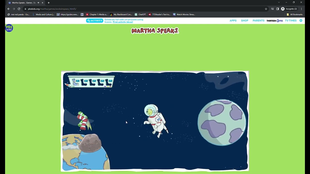 Martha Speaks Games  - Dogs In Spaces