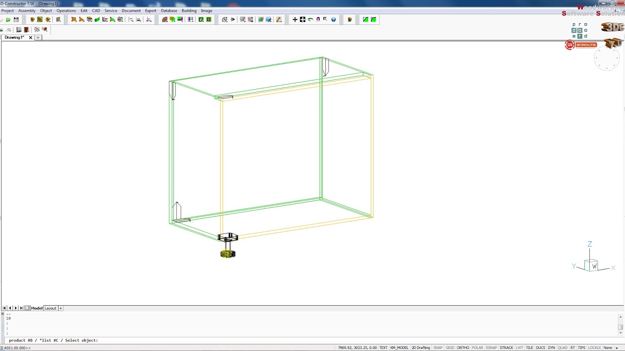 3D Constructor. Building custom cabinet.
