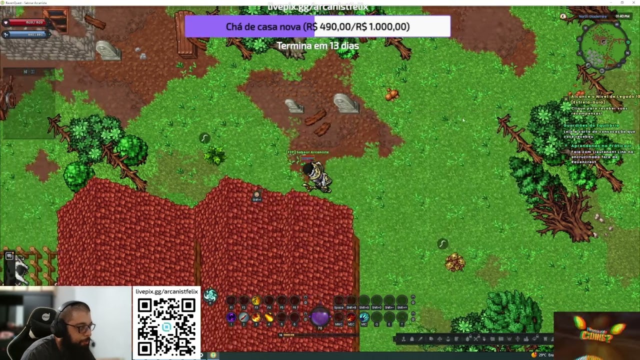 🔥 HUNT DE SKELETON LVL 9 AO 11 | UP RÁPIDO NO RAVENQUEST (FREE TO PLAY)