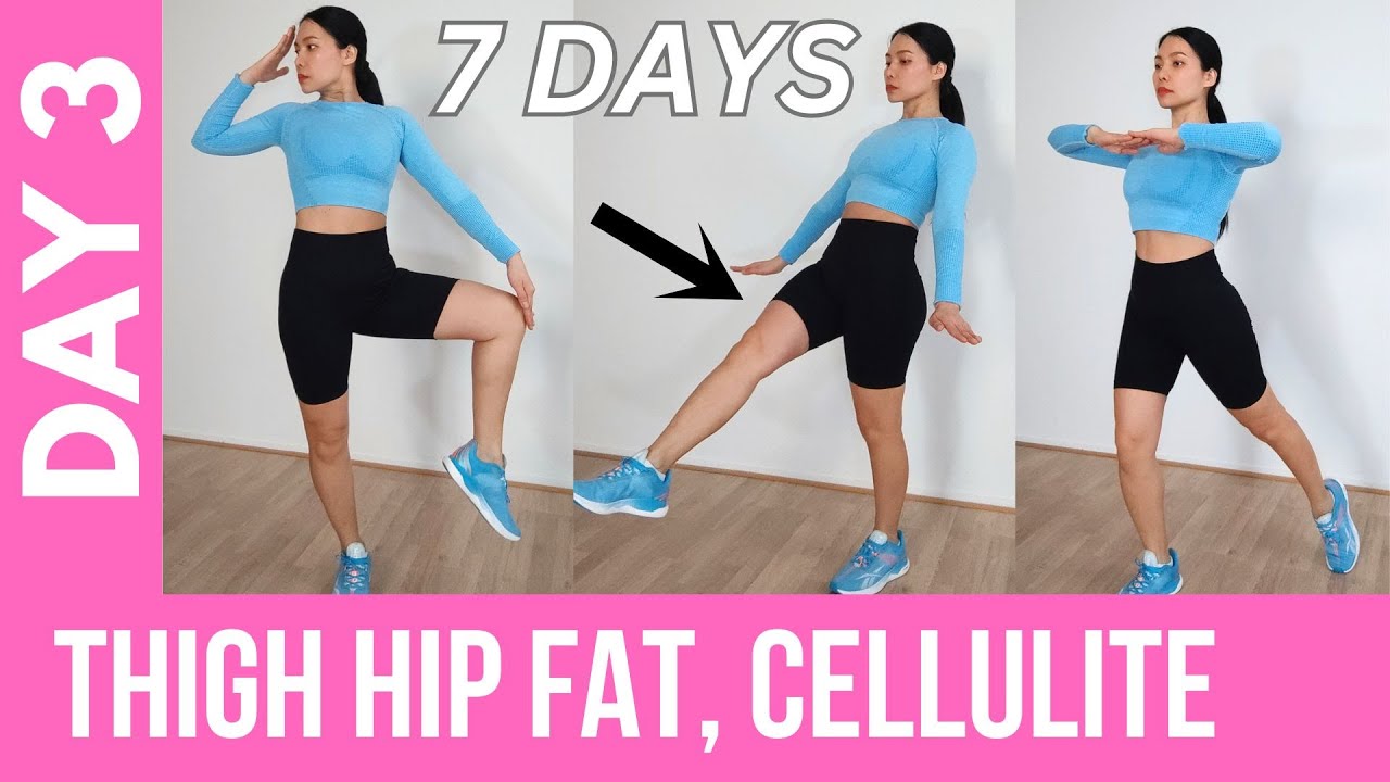 Избавьтесь от жира на внутренней и внешней поверхности бедра за 7 дней, сожгите целлюлит и жир на...