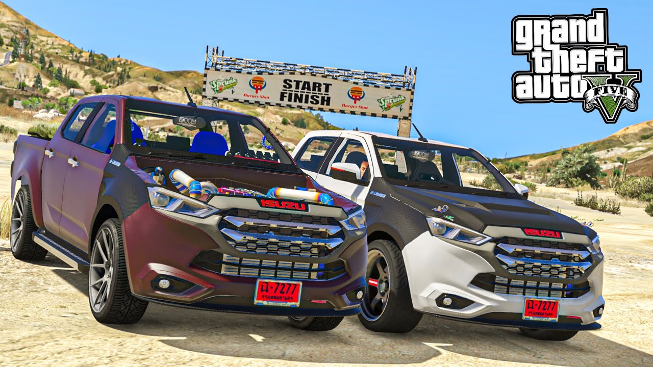 กระบะซิ่งไทยแลนด์ D-Max แปลงหน้า Mu-X ช่างอั๋นโมดิฟาย - GTA V Mod