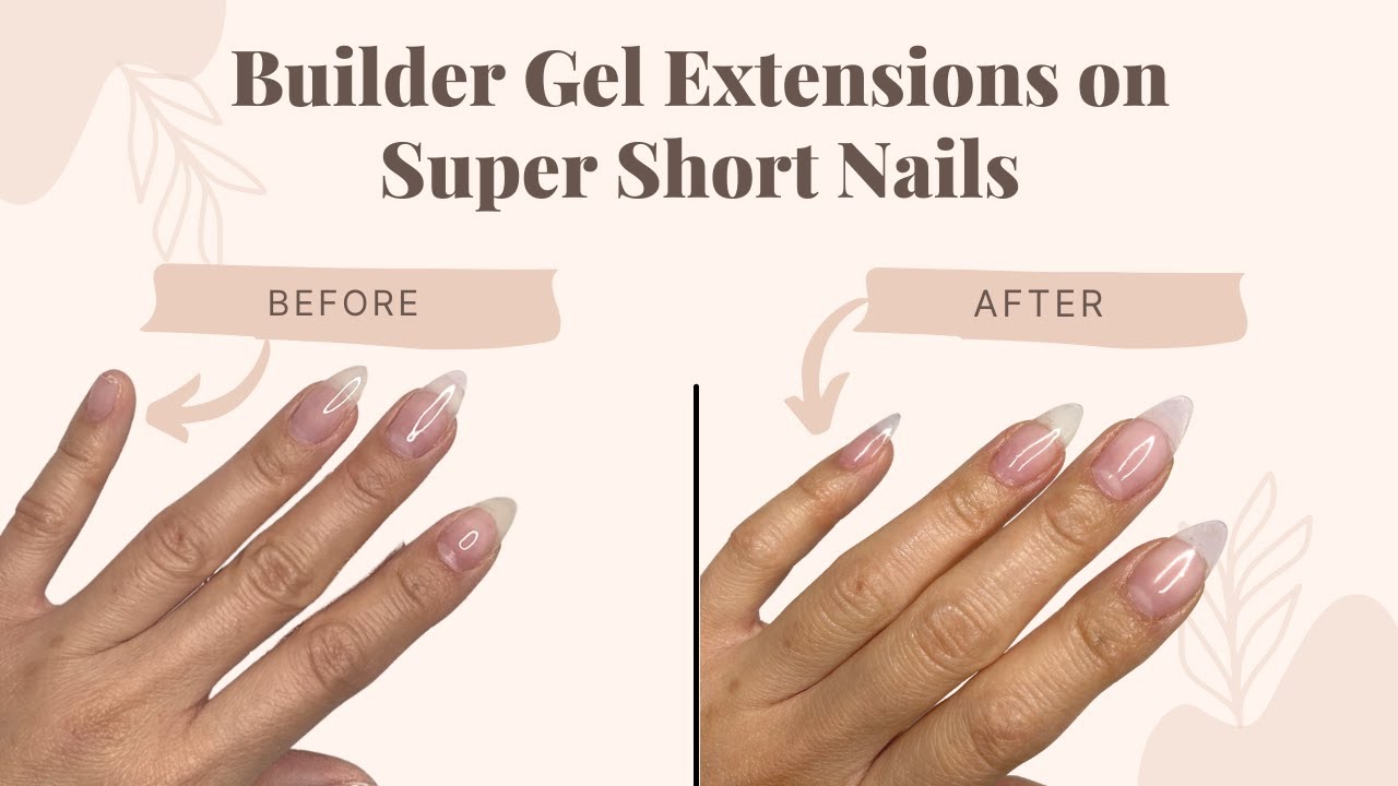 Builder Gel Nail Form Extensions on Short Nails | Nail Tutorial